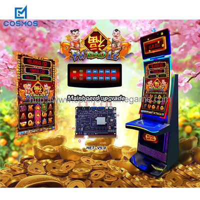 43" Straight Touch Monitor Coin Slot Casino Machine Of Red Letter 4 In 1